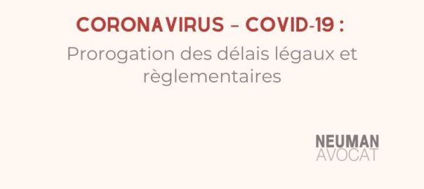 delais prorogation coronavirus